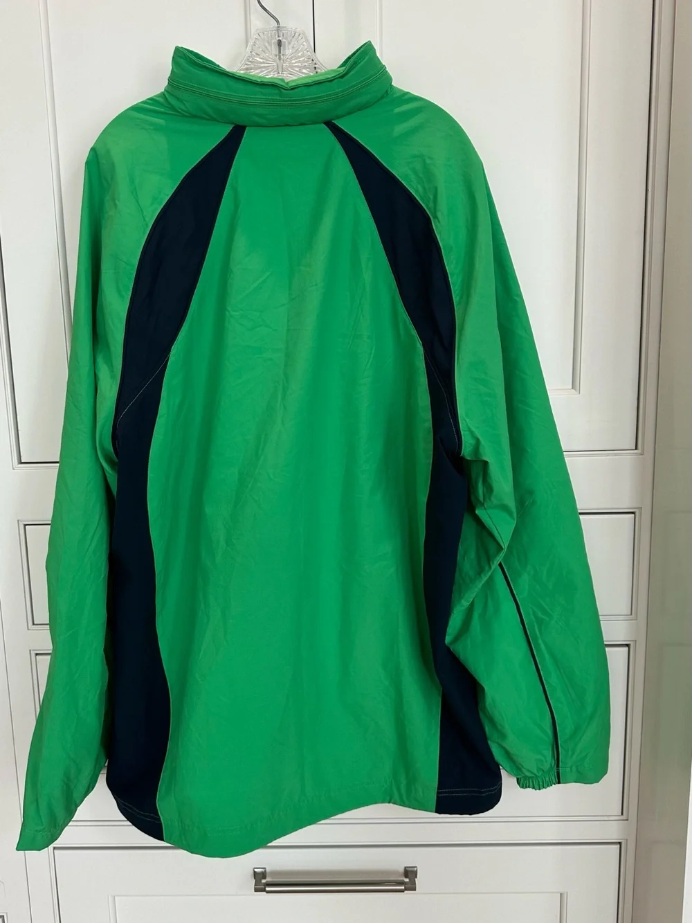 Nike Green and Navy Hooded Windbreaker‎ Jacket